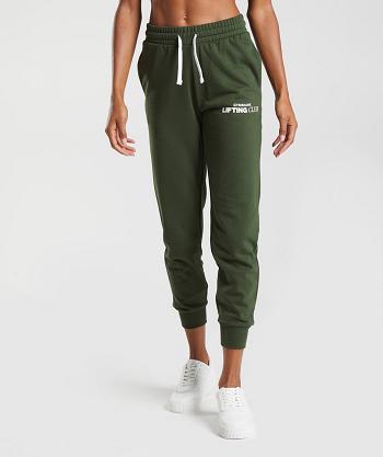 Pantalones Jogger Gymshark Social Club Mujer Verde Oliva | CO 2618UZG